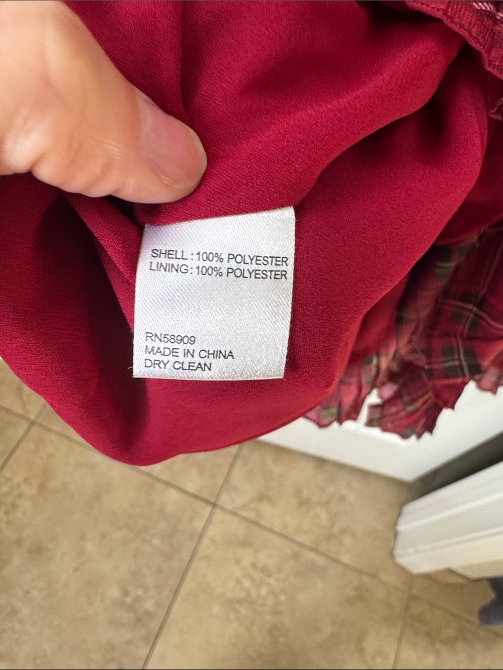 ANTONIO MELANI Red Plaid Tiered Maxi Skirt - Picture 5 of 6